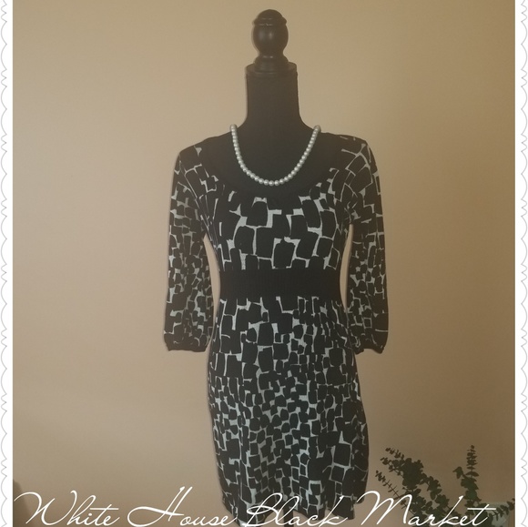 White House Black Market Dresses & Skirts - WHBM black and white dress